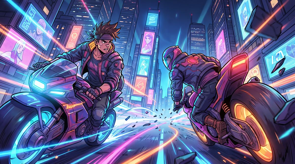 小小绘动漫-极速飞驰